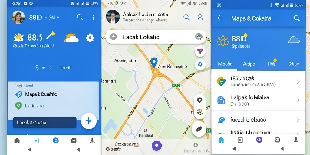 Tampilan antarmuka user-friendly 88ID untuk lacak lokasi.