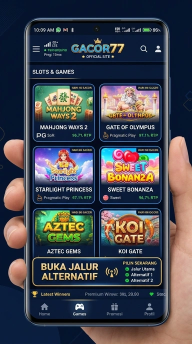 Tampilan link alternatif gacor77